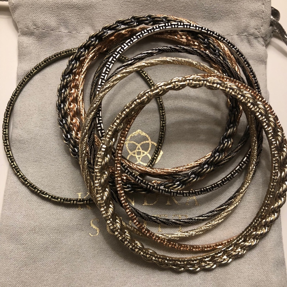Kendra Scott mixed bangle set